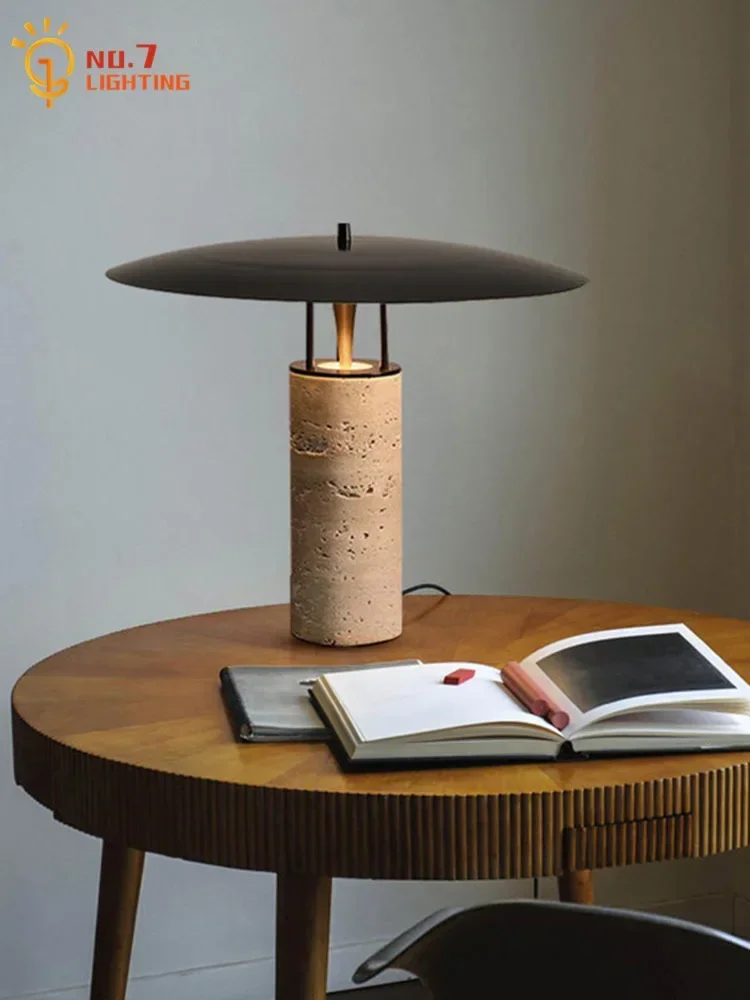 Imagem -02 - Industrial Cave Stone Marble Desk Lights Led Art Decor Home Mushroom Table Lamp Sala de Estar Sofás Estudo Quarto Designer Desk Lights