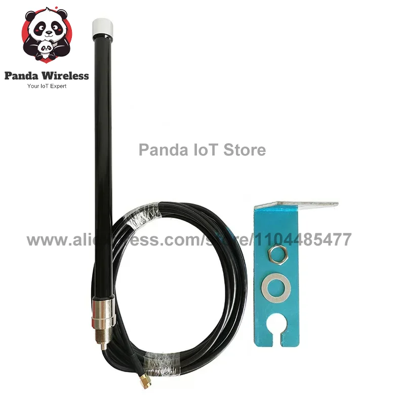 

IP67 Водонепроницаемая антенна из стекловолокна для улицы 4G GSM 5G 8dBi 600-6000 МГц двухдиапазонный удлинитель 5 м RG58 для модели DTU NB с SMA