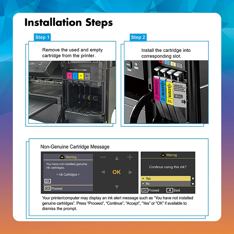 Compatible LC3217 LC3219XL LC3219 Ink Cartridges Replacement for Brother MFC-J5330DW J5335DW J5730DW J6930DW J5930DW J6530DW