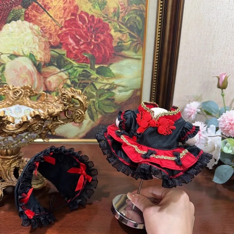 10 cm Baumwollpuppenkleidung „Die rote Hexe“ 20 cm 15 cm 40 cm Baumwollpuppenrock, 50–55 cm wiedergeborene Puppenkleidung, kostenloser Versand