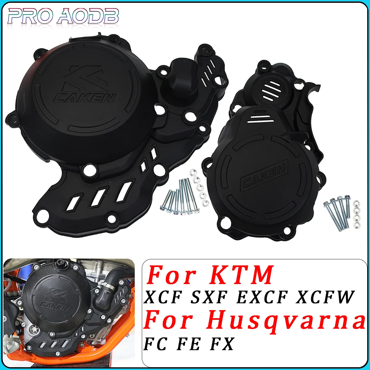 

Motorcycle Ignition Guard Cover Clutch Protector For Husqvarna FE250 FE350 FE350S For KTM EXC-F EXCF250 EXCF350 XCFW 2017-2023