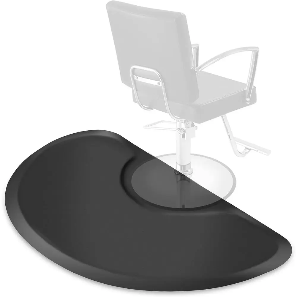 Semi-Circle Anti-Fatigue Floor Mat - 5/8 Thick, Black