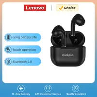 Lenovo-auriculares inalámbricos LP40, audífonos TWS con Bluetooth, Control táctil, deportivos, estéreo, para teléfono Android