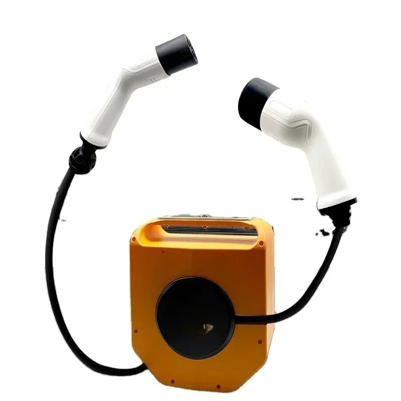 

3.5KW 22KW Type2 to Type 2 16A 32A EV Retractable Charging Cable Reel for Car