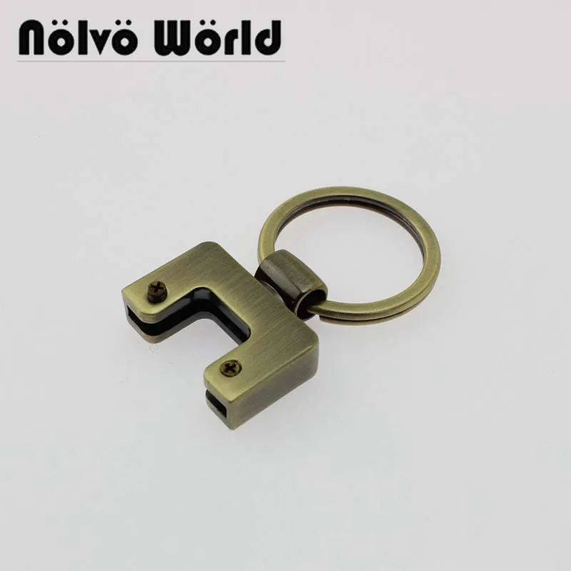 

10-50 pieces 3 colors 23mm T-shape Key Fob With Split Key Rings,Key Fob Hardware keychain accessories key fob metal hook hanger