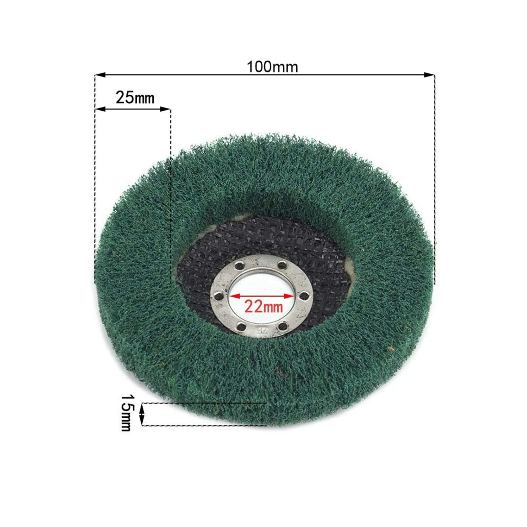 ABKW-10Pcs Nylon Fiber Flap Wheels Polishing Buffing Wheel Scouring Pad Grinding Disc For Angle Grinder For Metal Polisher