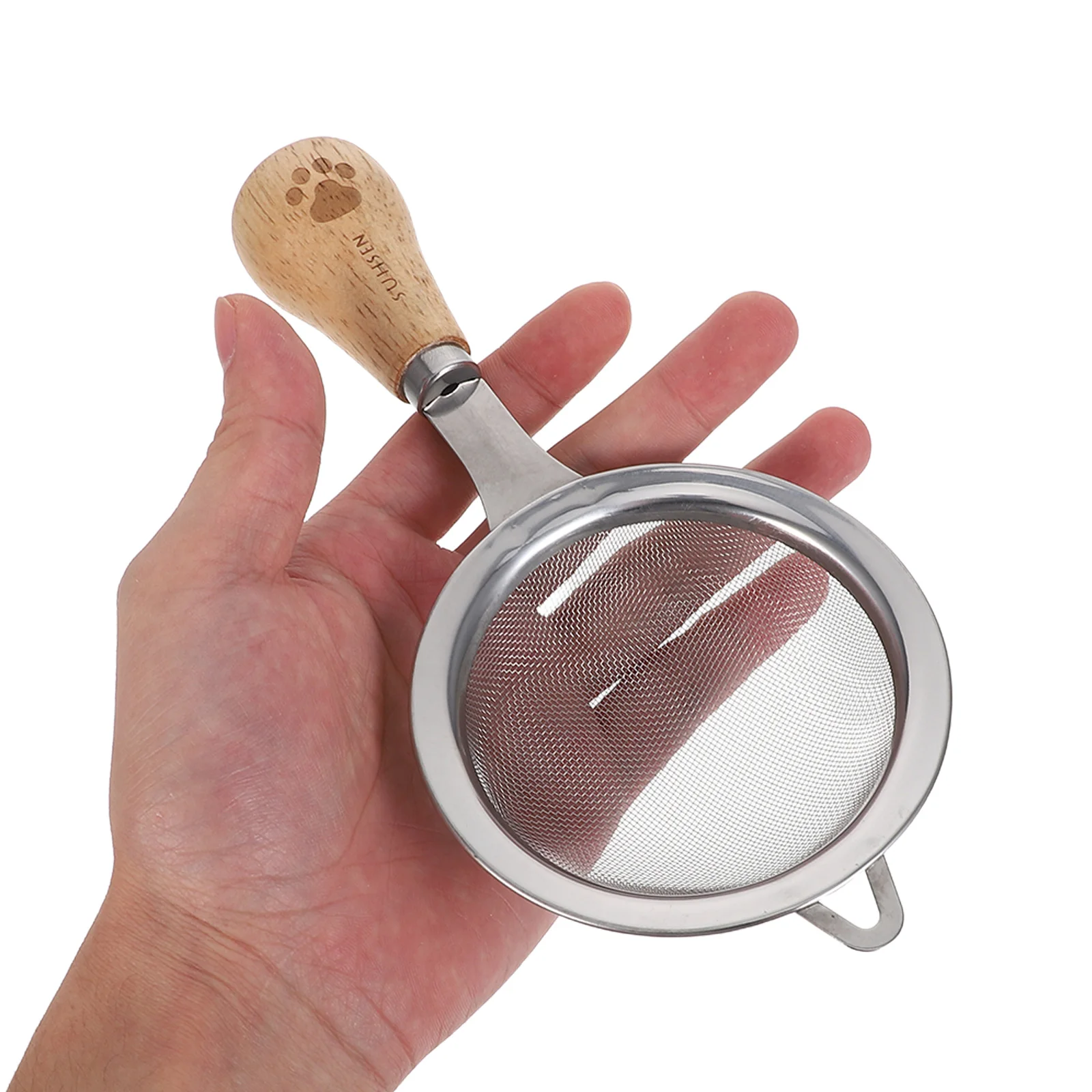 

3Pcs Fine Mesh Strainer Set Stainless Steel Mesh Strainers with Wood Handle Kitchen Sifter Colander for Rice Tea Juice Baking