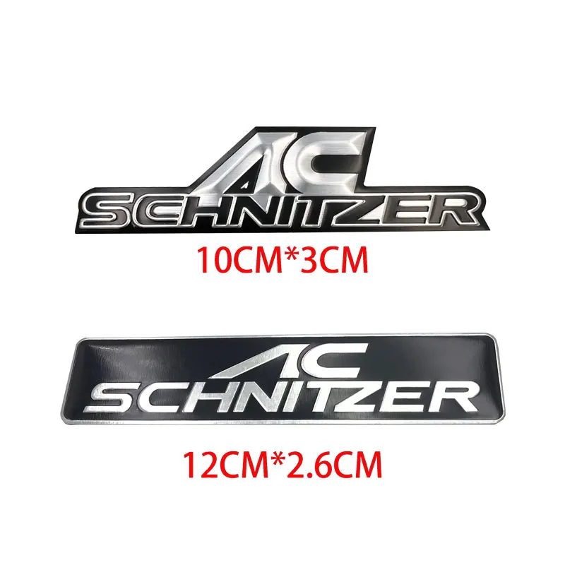 AC aluminum Emblem Sticker For  AC Schnitzer M M3 M5 E46 E39 E36 E34 E90 X1 X3 X5 X6 Auto Accessories