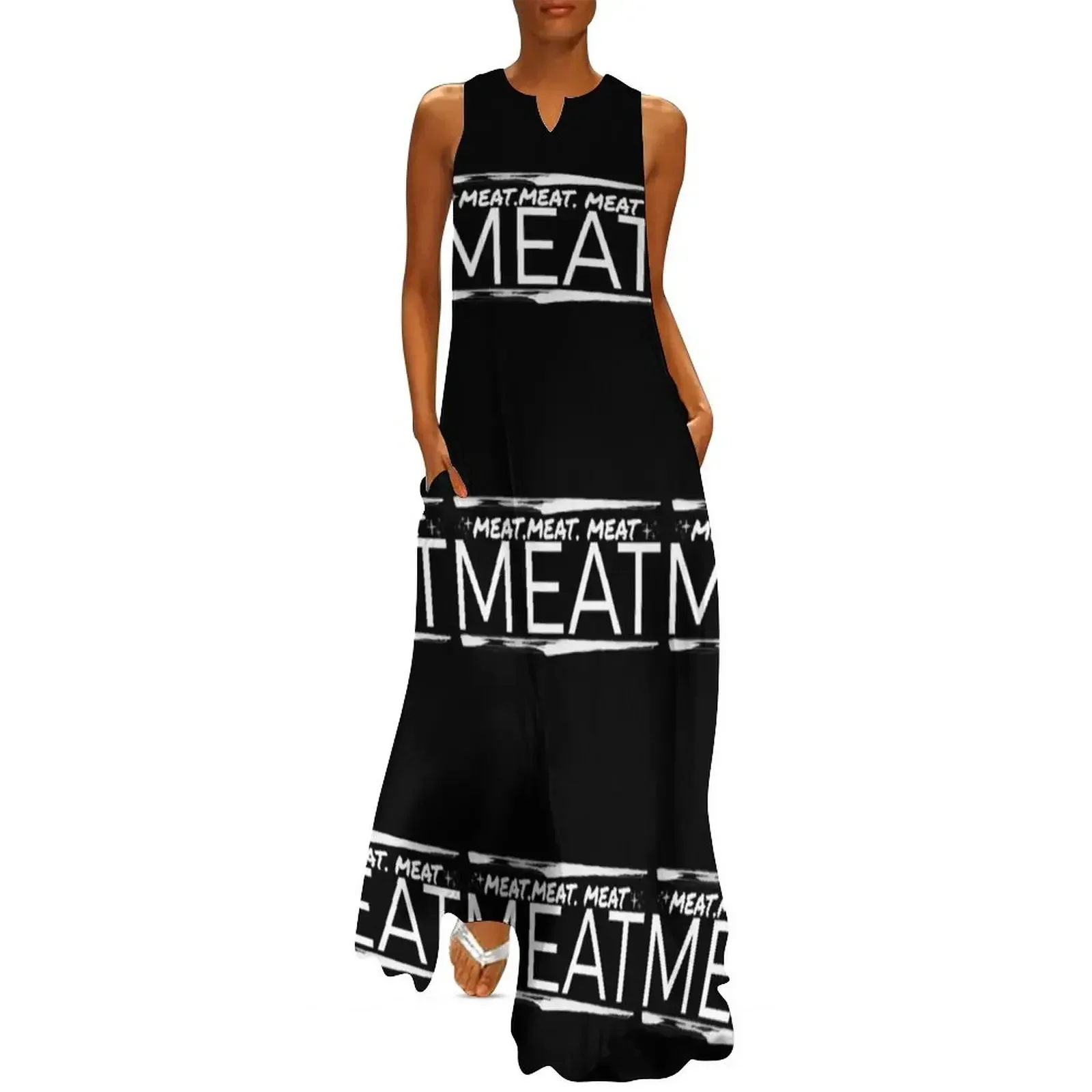 

Meat Long Dress dress summer luxury women's party dress evening prom summer woman 2025 trendy dresses korean style