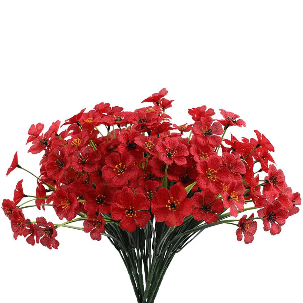 Floral Décor Artificial Flowers Home 31cm Fake Flowers Garden Plastic Plants Porch Decor For Garden Decoration