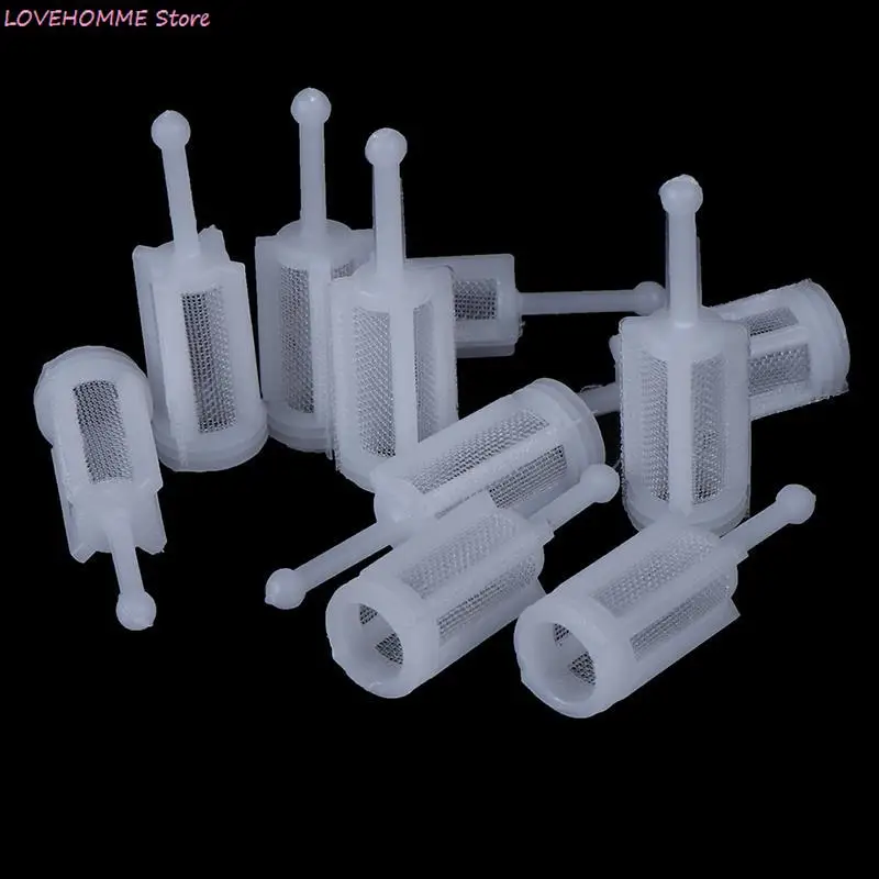 10pcs Plastic Gravity Type Spray Gun Spray Filter Pot Diameter 11mm length 36mm