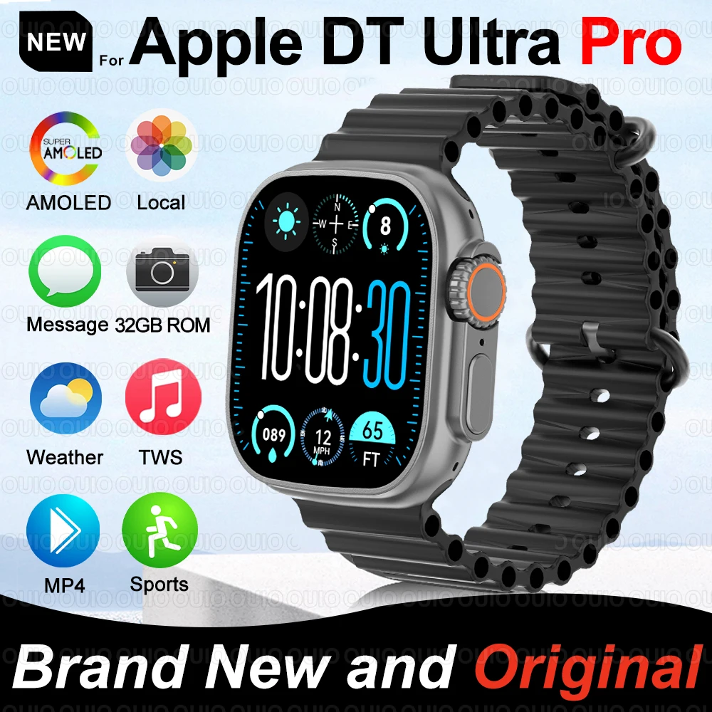 

2025 New DT Ultra 3 Smart Watch AMOLED HD Screen 4GB MP3 MP4 Player Bluetooth Network Sharing APP Store Chat GPT smart watch Men