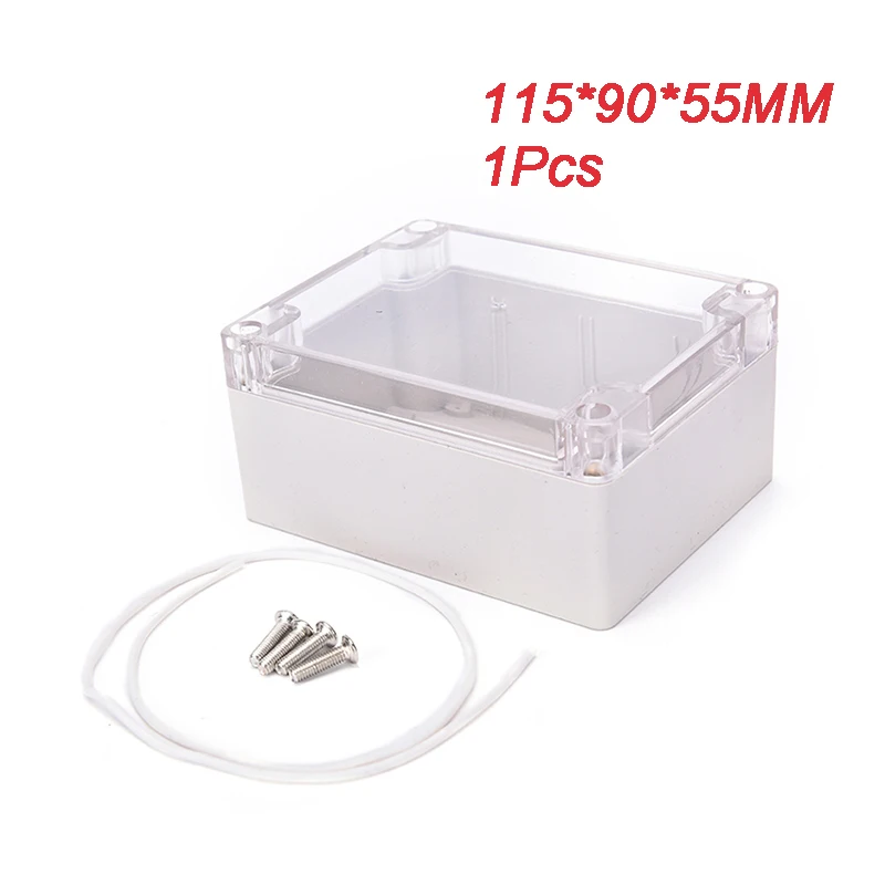 115*90*55MM Waterproof Clear Cover Plastic Electronic Project Box Enclosure Case