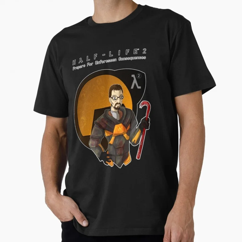 Half Life 2 Poster Design Video Game Gift T shirt 0615 Unisex Gamer Tee Short Sleeve Graphic clothes All size tops S-6XL