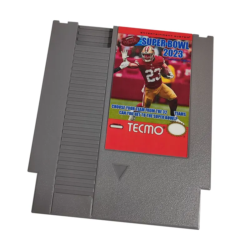 

Tecmo Super Bowl 2023 Preseason Edition (Updated: 07.25.23) - 72 Pins 8 Bit Game Cartridge For NES Classic Video Game Console