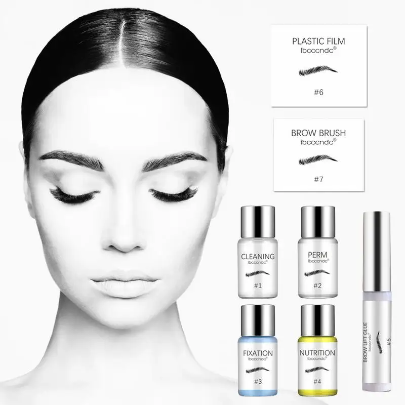 Kit de laminación de cejas profesional, herramienta de belleza semipermanente para salón en casa instantáneo