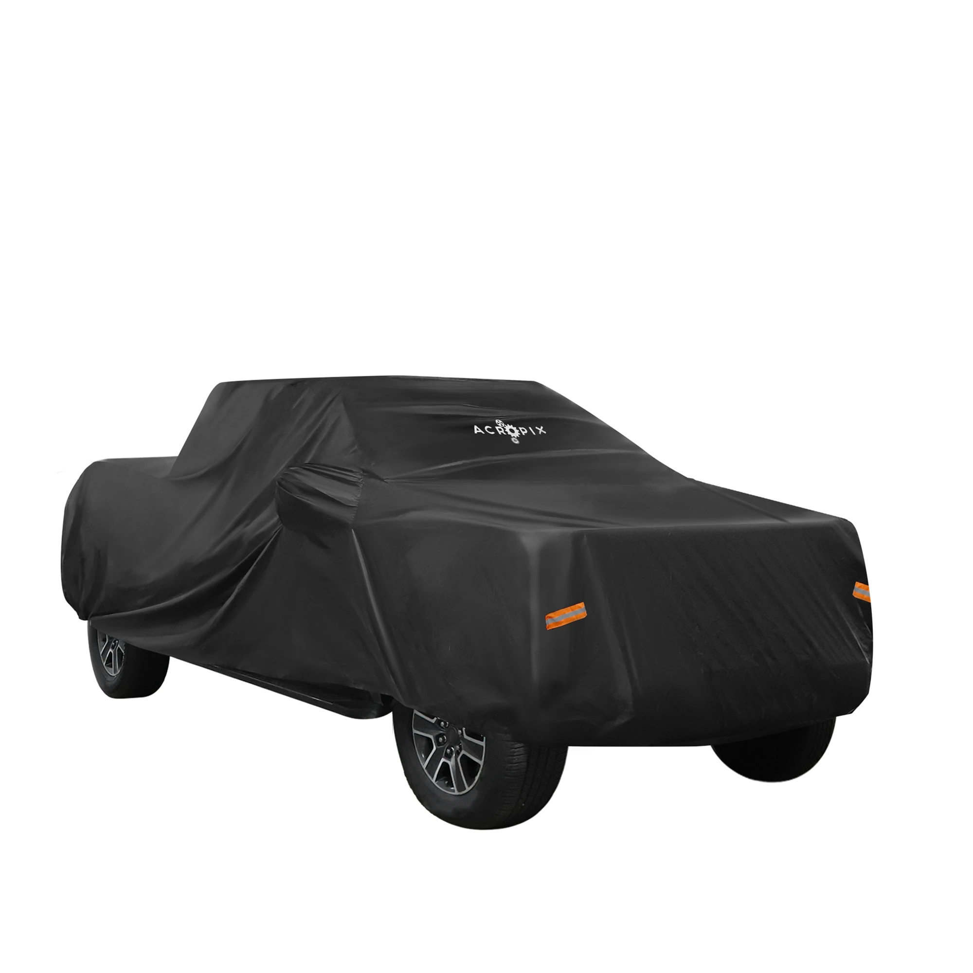 

Автомобильный чехол Uxcell для 4-дверного грузовика с двумя кабинами Toyota Tacoma и кроватью длиной 6,1 фута | Водонепроницаемая устойчивая к ультрафиолетовому излучению пыленепроницаемая защита, черная