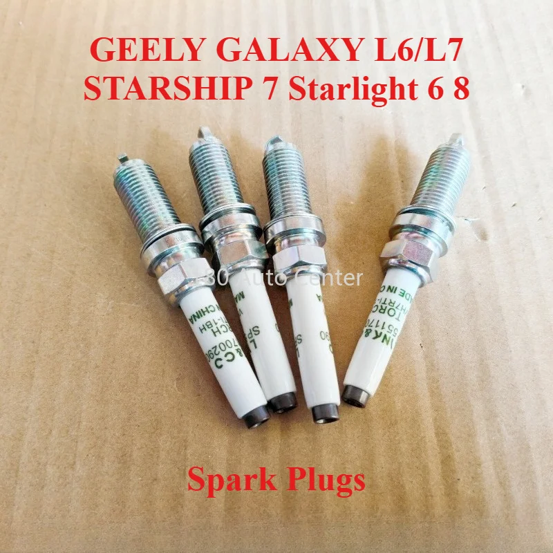 

4 Pcs/Set Original Spark Plugs for GEELY GALAXY L6/L7 STARSHIP 7 Starlight 6 8