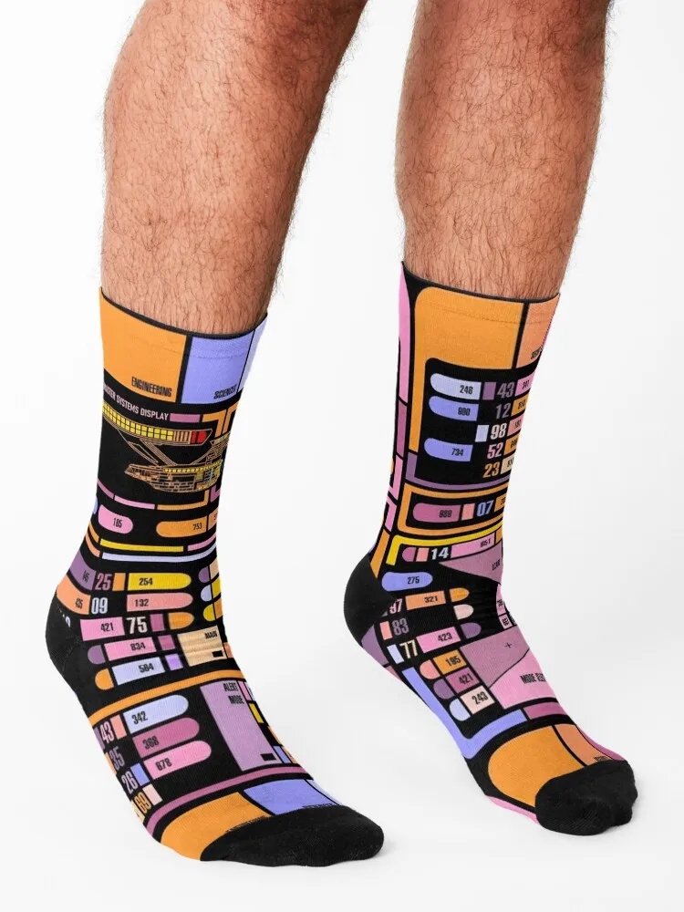 TNG Interface Space Future Control Panel Socks สินค้าใหม่มากมาย ถุงเท้าผู้ชาย ถุงเท้าผู้หญิง