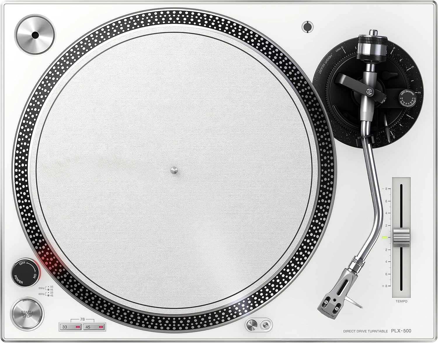 PLX-500 Direct Drive Turntable - White