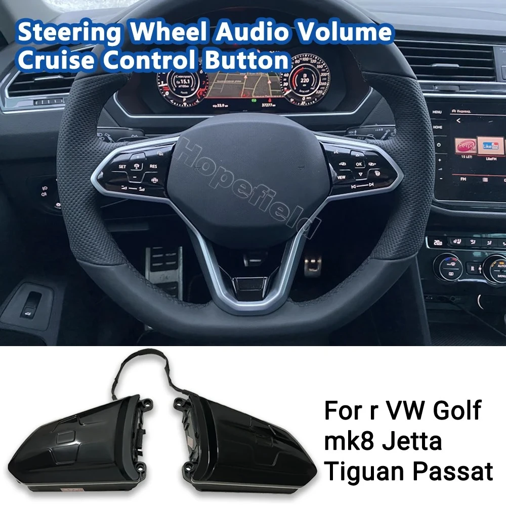 

Touchscreen Volume Audio DVD Switch Multifunction Steering Wheel Button For VW Golf MK8 Jetta Tiguan CC Arteon 2018 Accessories