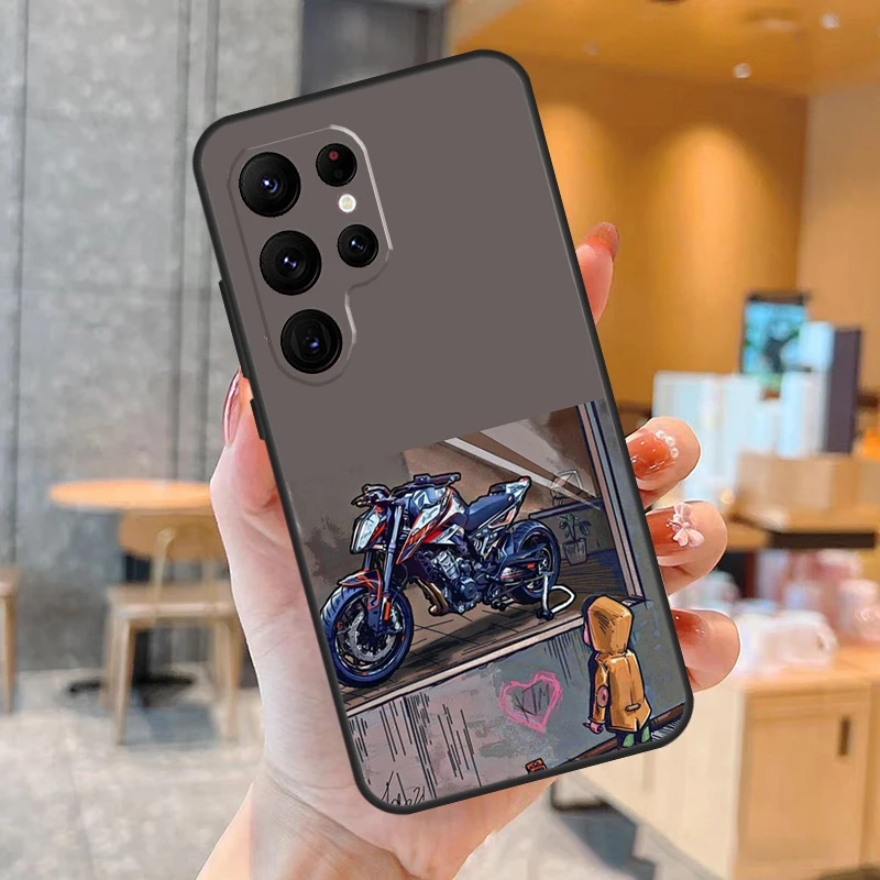 Funda de teléfono con pantalla para motocicletas Samsung Galaxy S25 S24 S23 S22 S20 S21 Ultra S9 S10 Plus S25 FE