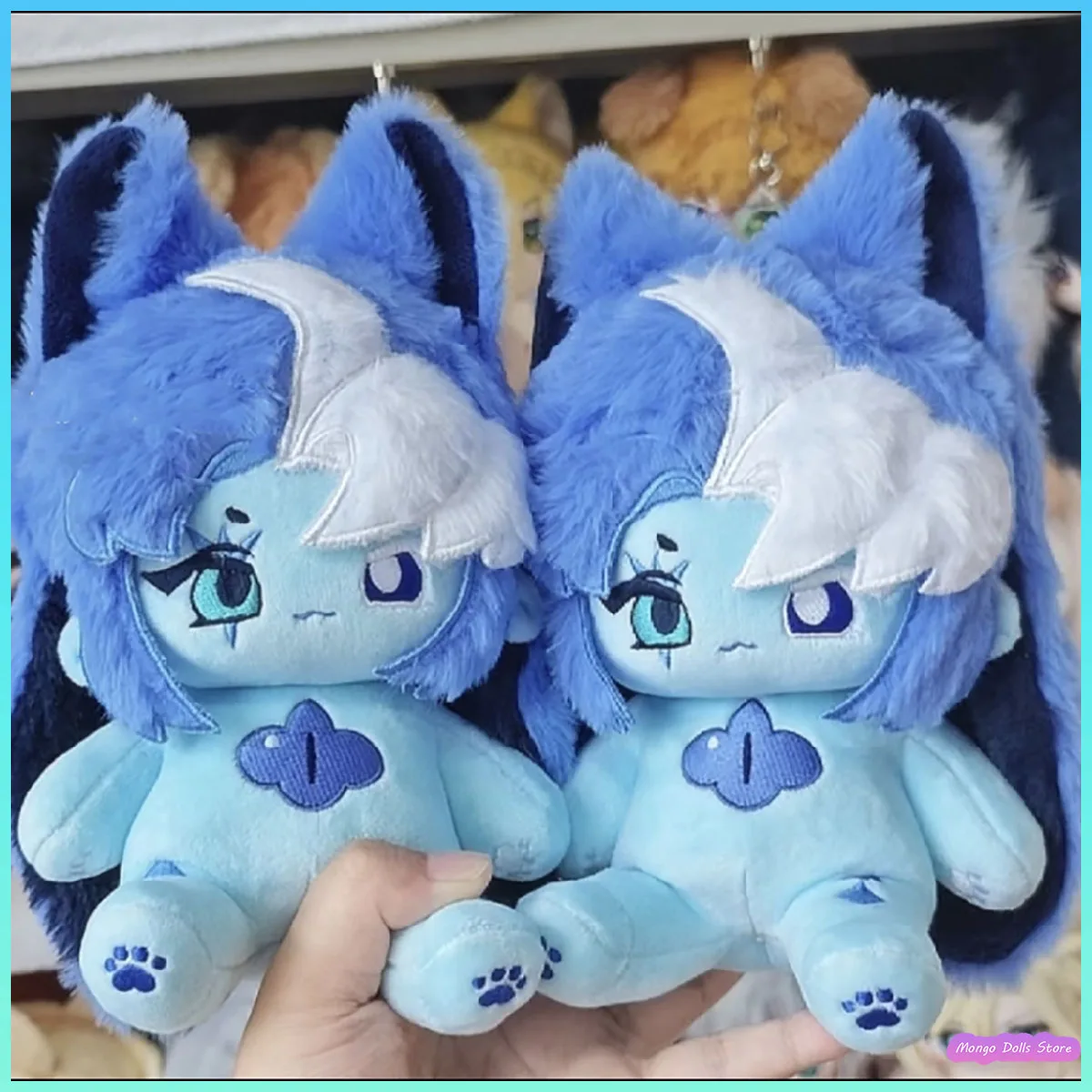 20cm Game Cookie Run Kingdom Shadow Milk Cookie Figures Cosplay Dress-up Dolls Cartoon Stuffed Plush Doll Toys Gifts for Boys