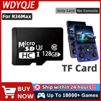WDYQJE Memory Card SD Card for R36Max Retro Handheld Video Game Console Linux System Portable Player 64GB 128GB Game boy Console
