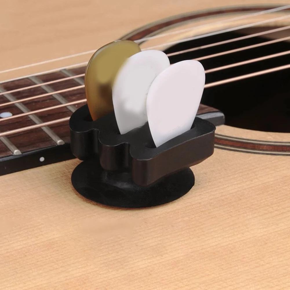 1pc Guitar Pick Storage Holder Guitars Plectrum Storage Suction Cup Adsorption Guitars Anti-lost Plectrum Clips Equipment