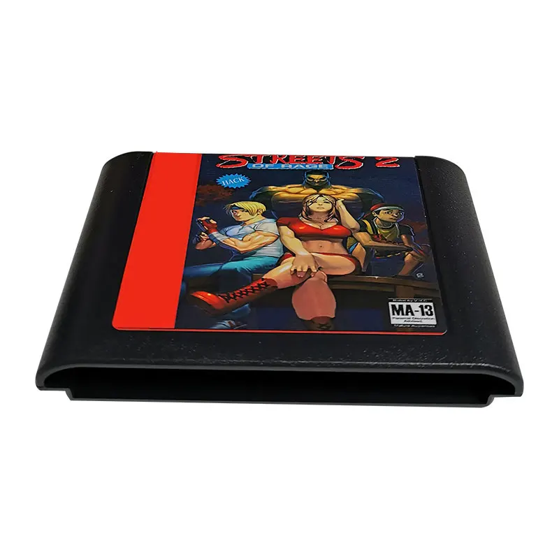Ulice wściekłości 2 karta gry MD HACK dla Mega dysku dla Sega Genesis i dla oryginalnej konsoli