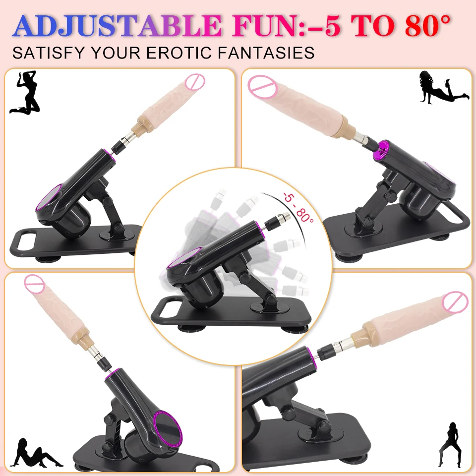 NWE Sex Machine for Woman Adjustable Masturbating Pumping with different Accessories Sex machine Gun for Men wireless sex machi