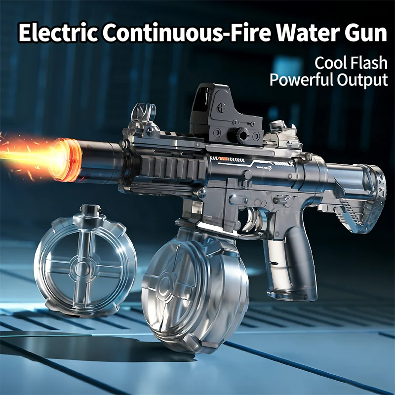 Electric Water Guns For Adults Large Capacity Powerful Automatic Squirt Gun Outdoor Summer Pool Beach Game Toy For Boys And Kids view 3