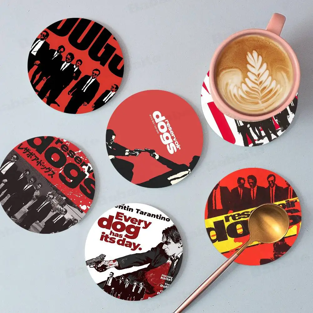 

Crime Movie Reservoir Dogs 1pc Pattern Coaster Tea Cup Heat Insulation Pad Anti-scalding Anti-slip Table Bowl Plate Mat