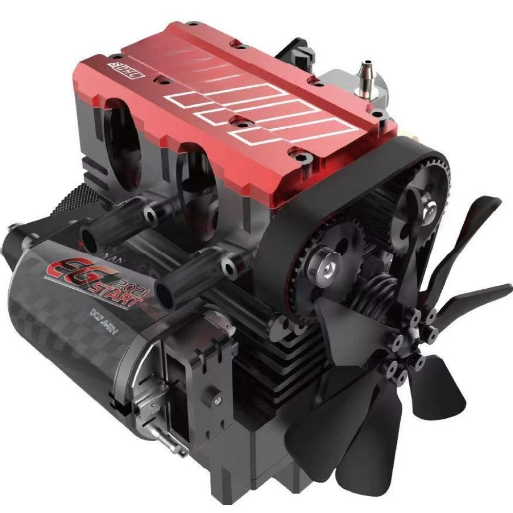 4-Stroke Engine Model Kit DIY Assembly Metal Mechanical  Toy