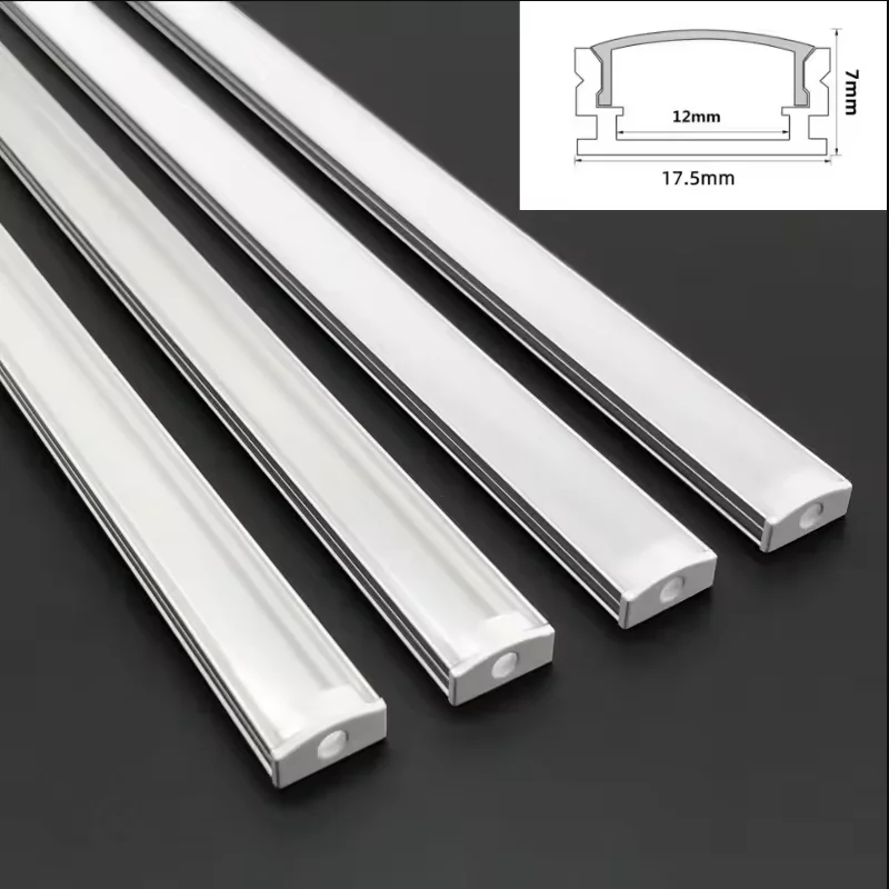 10-20PCS DHL 1m LED Strip Aluminum Profile for 5050 5730 LED Hard Bar Light LED Bar Aluminum Channel Housing With Cover End Cove
