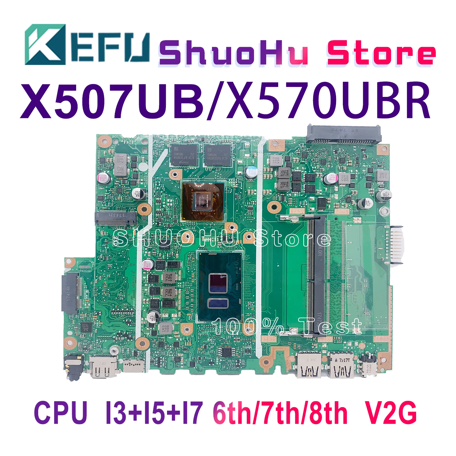 

X507UB Mainboard For Asus X507U X507UA X507UBR X507UF Y5000UB Y5000U X507UAR Laptop Motherboard With I3 I5 I7 6th 7th 8th Gen