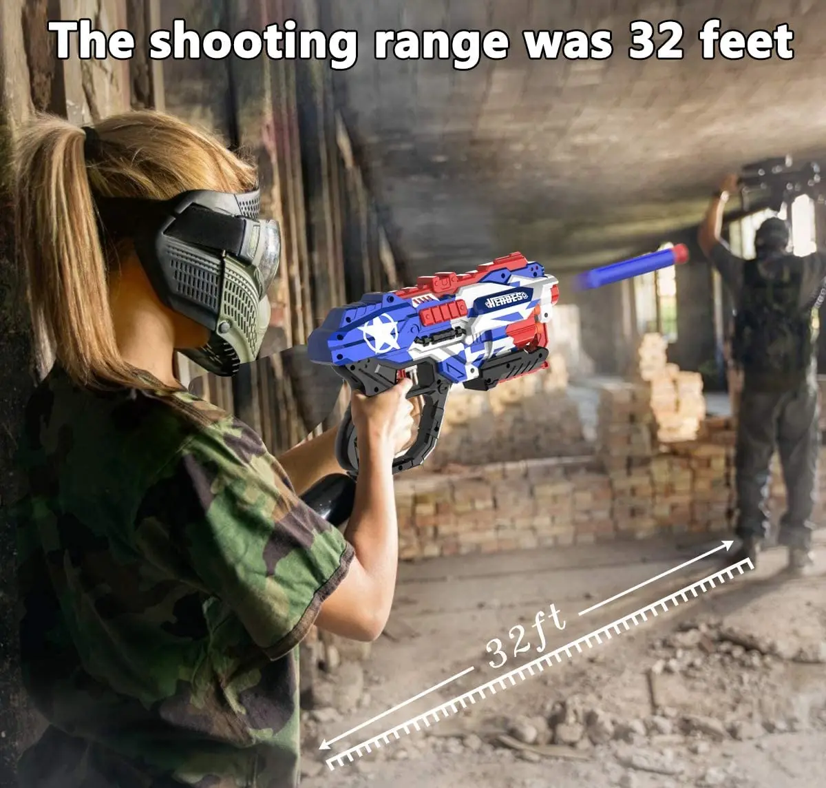 لينة رصاصة لعبة بندقية ، نوعين من السهام رغوة ، هدايا الأطفال لقضاء العطلات/عيد ميلاد/السنة الجديدة/عيد الميلاد