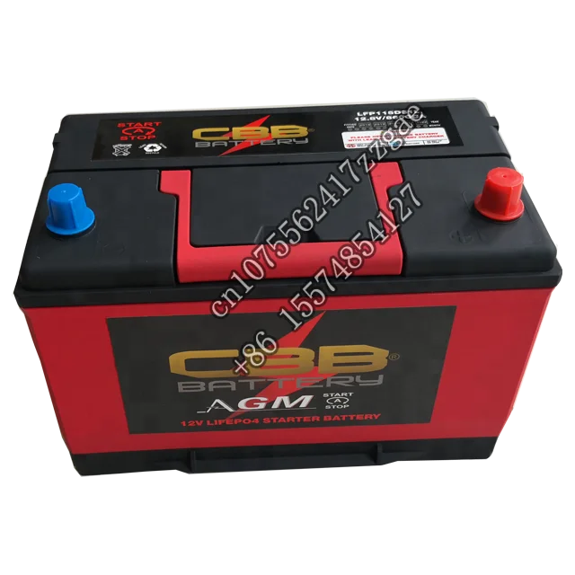 Long Life 10 Years Lithium Ion Car Battery LFP115D31L 12V 50Ah lithium batteries