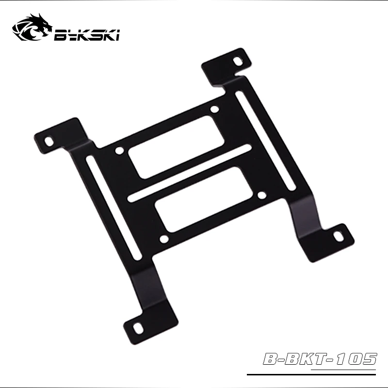 Bykski Water Cooling Radiator Metal Bracket for Coolant Tank /Reservoir / Pump Installation 12cm Fan Hole Position 120X120X15mm