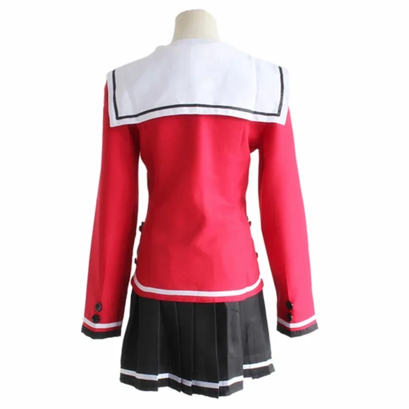 4PCS Anime Charlotte Tomori Nao / Yusa Nishimori Schuluniform Cosplay Kostüme Vollen Satz Matrosenanzug Top Rock Fliege