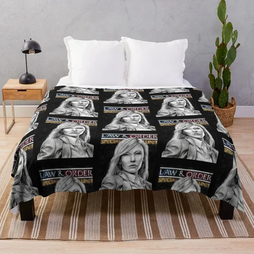 

Amanda Rollins Law and Order SVU Classic T-Shirt Throw Blanket Beautifuls Large Blankets