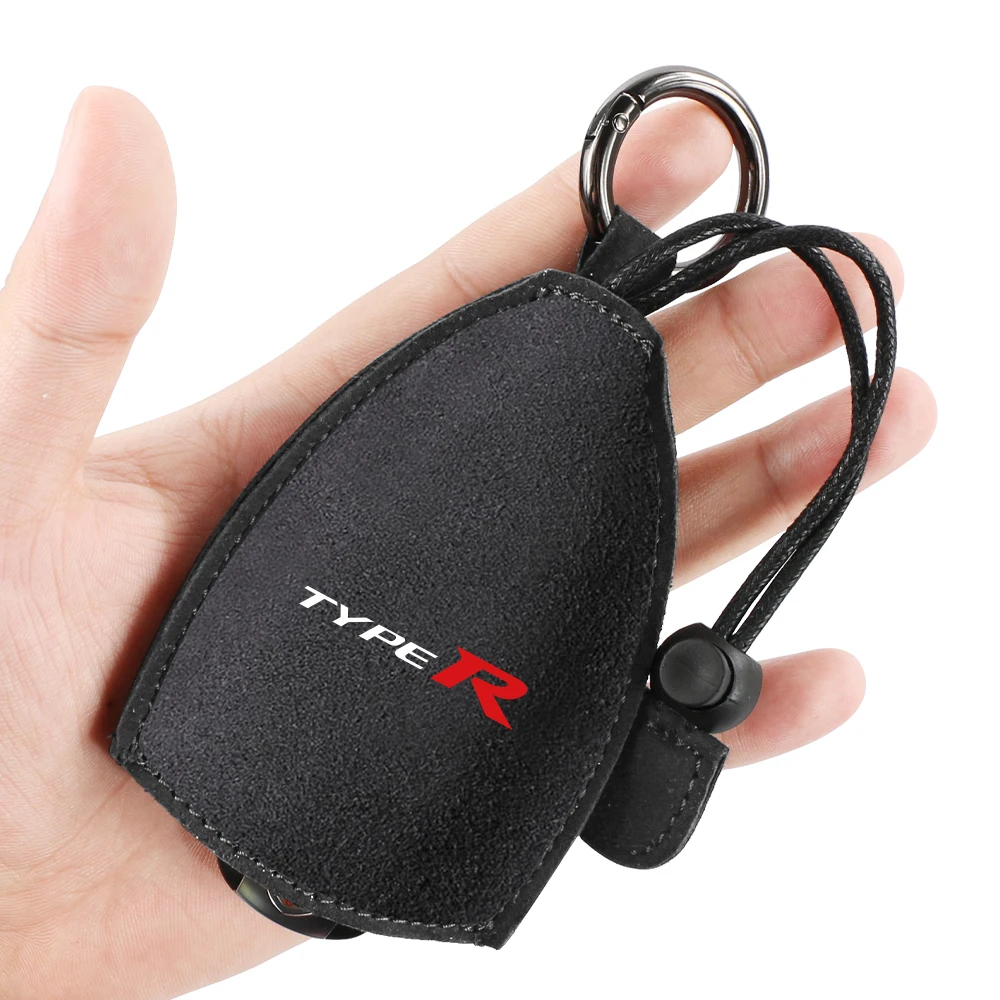 Suede Car Key Protective Case For Honda Civic Type R Fk7 Fk8 Fk5 Fk2 Type S Car Key Wallet Auto Key Protective Accessories