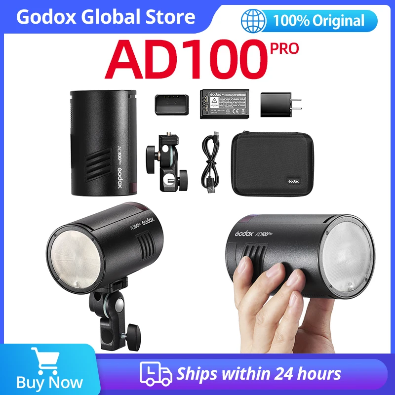 

Godox AD100Pro AD100 PRO TTL HSS 100W Outdoor Flash Speedlight 2.4G Wireless Pocket Flash For Sony Nikon Canon Fujifilm Olympus