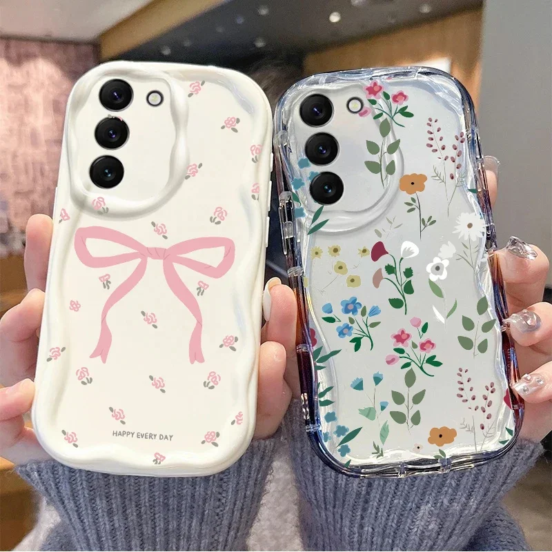 حافظة هاتف لهاتف جوجل بيكسل 10 7 8 9 برو XL 8A موضة زهرة سيليكون حافة متموجة كاميرا واقية رقيقة جدا غطاء مضاد للسقوط