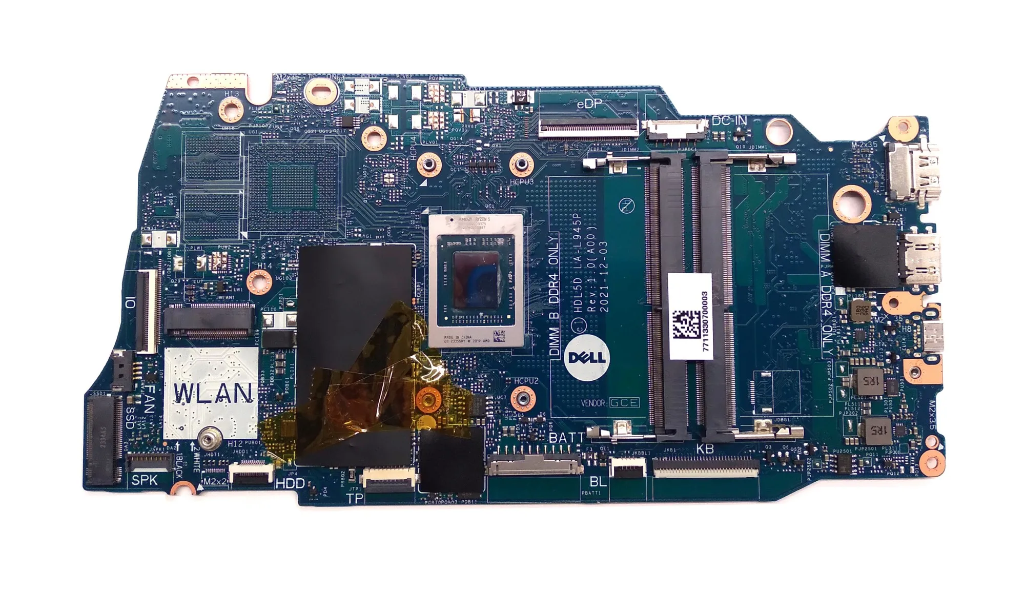 

Материнская плата для ноутбука Dell C3WG4 Inspiron 15 3525 — процессор AMD Ryzen 5 5500U — встроенная графика Radeon — в употреблении — как новый