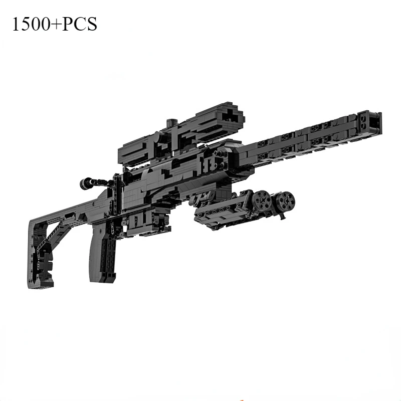 

SPR-208 Military Block Gun Toys MOC Building Boy Assembly Toy Shootable Weapons Mechanical GroupDIY Bricks Kids Toys