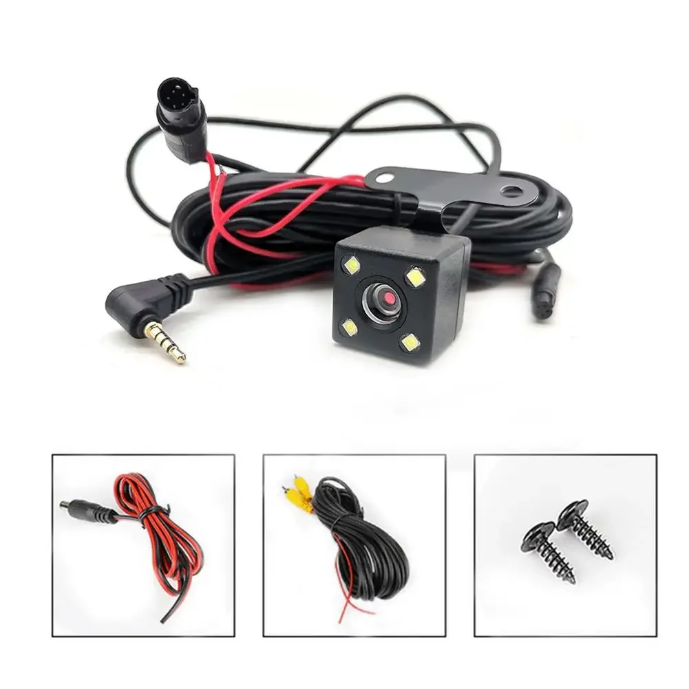 HD Night Vision Waterproof Reversing Camera with 4 Full-Color LEDs & 5-Pin Connector