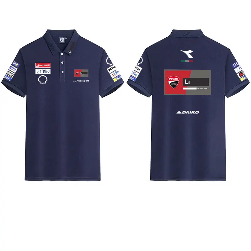 2026 Ducati Racing Polo Shirt T-shirt Men and women Short Sleeve Motorcycle Team Print Casual Summer Motorbike GP Fan Tops view 5