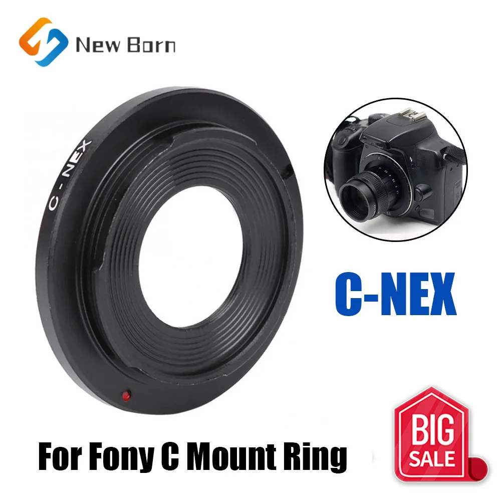 C-NEX 금속 렌즈 어댑터 링, C 마운트 CCTV 영화 렌즈, 소니 NEX-6 NEX-5N NEX-F3 NEX-7 A6500 A6300 A6100 A6000 A5100 카메라용