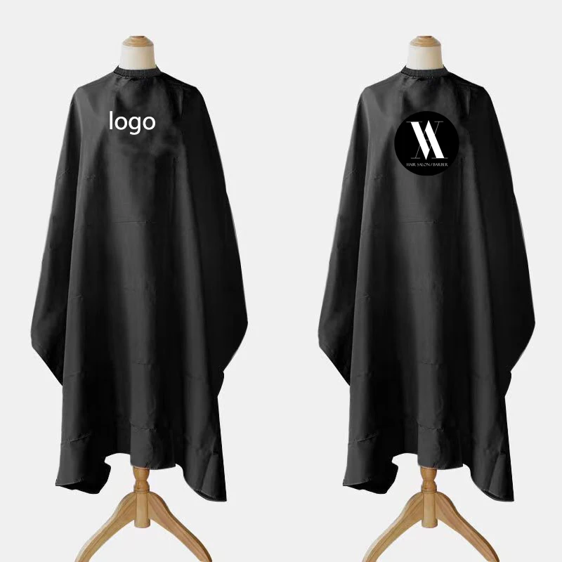 Versatile 1.4x1.65m Taffeta Hairdressing Apron Adult Childrens Hooded Cloak Salon Bib Household Cleaning Tool
